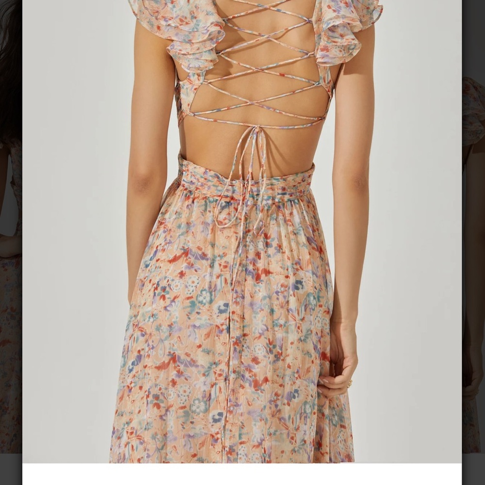 Primrose Floral Strappy Back Maxi Dress